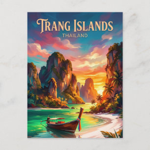 Cartão Postal Ilhas Trang Tailândia