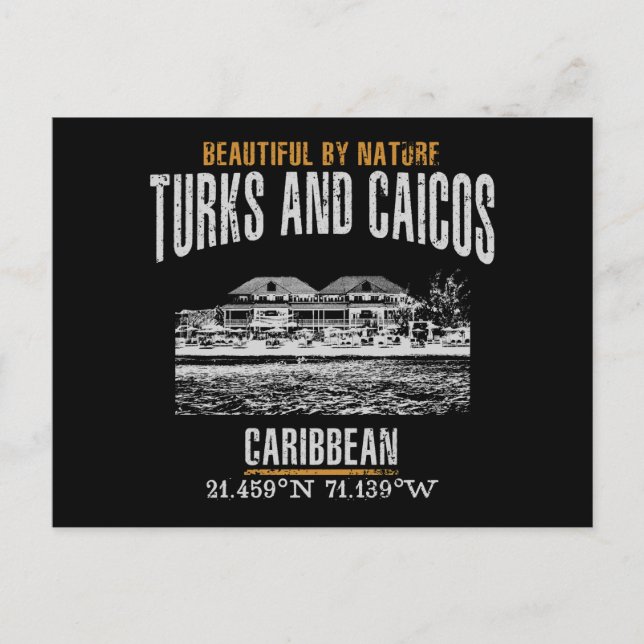 Cartão Postal Ilhas Turcas e Caicos (Frente)
