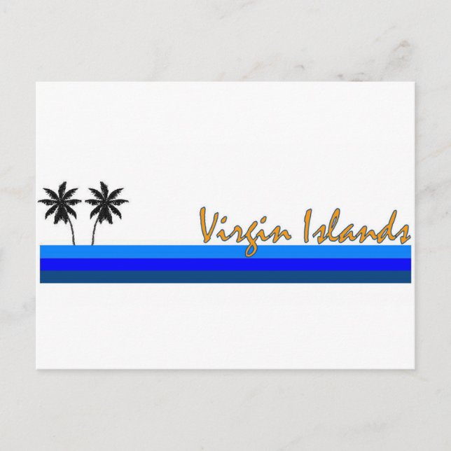 Cartão Postal Ilhas Virgens (Frente)