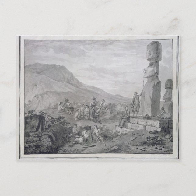 Cartão Postal Ilhéus e Monumentos da Ilha da Páscoa, 1786 (Frente)