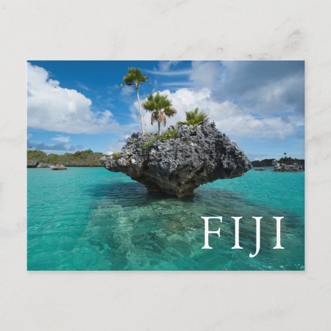 Cartão Postal Ilhotas Cogumelo em Fiji (Frente)
