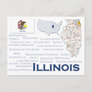 Cartão postal "Illinois"