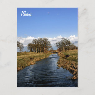 Cartão Postal Illinois Countryside