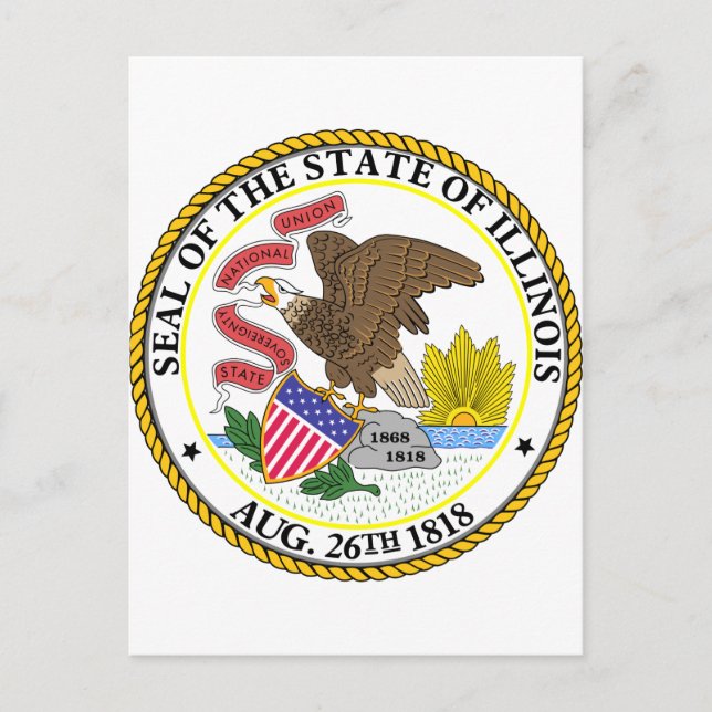 Cartão Postal Illinois, EUA (Frente)