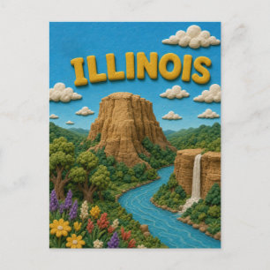 Cartão Postal Illinois Starved Rock Moderno KLAYKOO