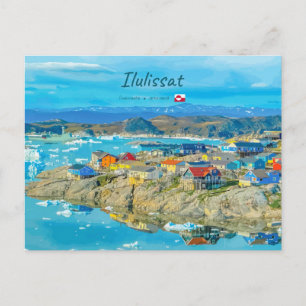 Cartão Postal Ilulissat, Groenlândia - Cidade dos Icebergs