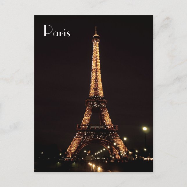 Cartão Postal Iluminações de Paris: A torre Eiffel (Frente)