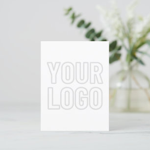 Cartão Postal Iluminar automaticamente o logotipo para o fundo