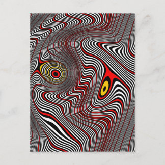 Cartão Postal Ilusão óptica da aura da enxaqueca