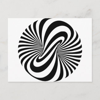 Cartão Postal Ilusões Ópticas Espiral 3D