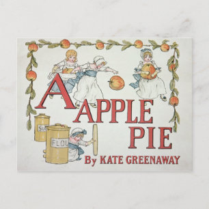 Cartão Postal Ilustração 'A' de 'Apple Pie Alphabet'