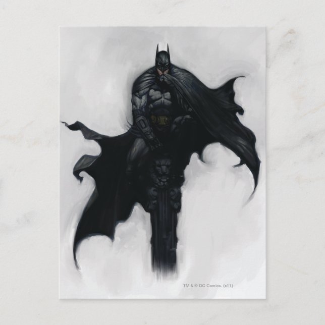 Cartão Postal Ilustração Batman (Frente)