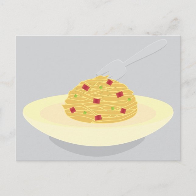 Cartão Postal Ilustração_Carbonara (Frente)
