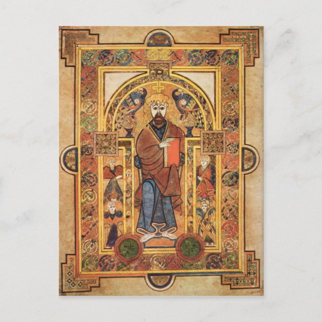 Cartão Postal Ilustração Celta Medieval, século 9 (Frente)