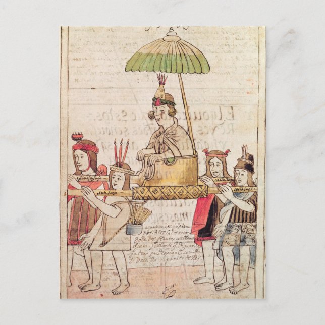 Cartão Postal Ilustração da Huascar Inca (Frente)