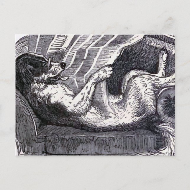 Cartão Postal Ilustração da "Leitura de Jornal" (Frente)