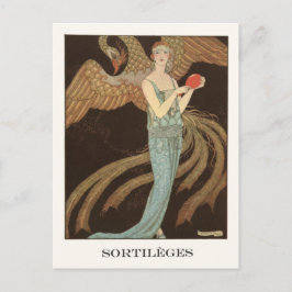 Cartão Postal Ilustração da Moda George Barbier Art Deco