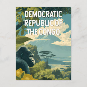 Cartão Postal Ilustração da República Democrática do Congo