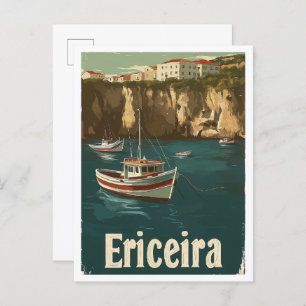 Cartão Postal Ilustração da Viagens vintage de Arte de Portugal