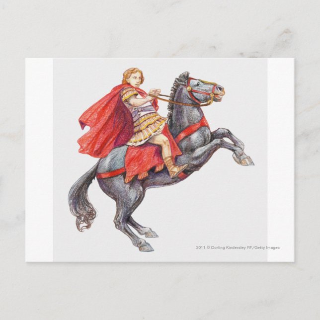 Cartão Postal Ilustração de Alexander o excelente (Frente)