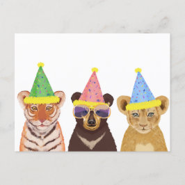 Cartão Postal Ilustração de animais de partes
