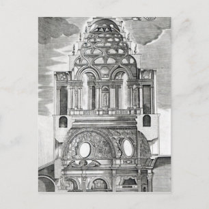 Cartão Postal Ilustração de Arquitetura