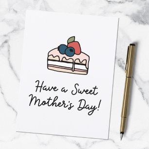 Cartão Postal Ilustração de Arte de Linha Moderna para o Dia das