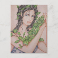 Ilustração de Arte do Lápis de Retrato da Ivy Brid