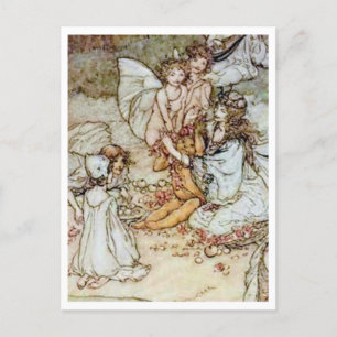 Cartão Postal Ilustração de Arthur Rackham Fairies
