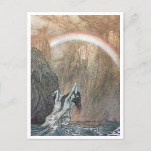 Cartão Postal Ilustração de Arthur Rackham Ring Cycle