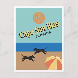 Cartão Postal Ilustração de Cape San Blas, Flórida