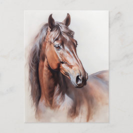 Cartão Postal Ilustração de Cavalo Pós-Cruzamento de Cavalo Marr
