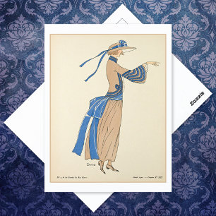 Cartão Postal Ilustração de David Fashion de Soeurs Bon Ton