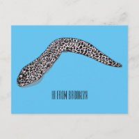 Ilustração de desenho animado de enguia-de-moray