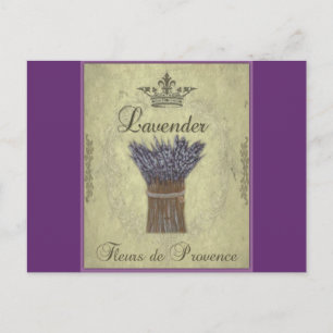 Cartão Postal Ilustração de lavanda n.o 2