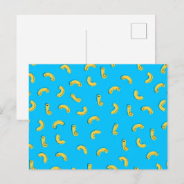 Cartão Postal Ilustração de Macarrão com Queijo