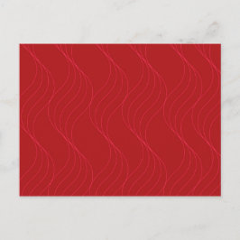 Cartão Postal Ilustração de onda legal, elegante e simples