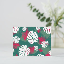 Cartão Postal Ilustração de Plantas Tropicais