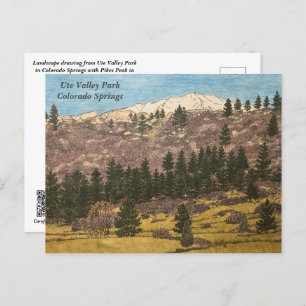 Cartão Postal Ilustração de Primaveras de Ute Valley Park Colora