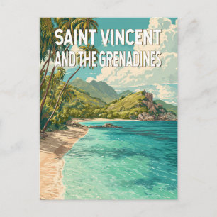 Cartão Postal Ilustração de São Vicente e Granadinas