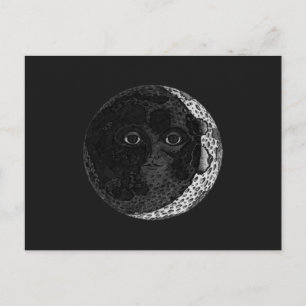 Cartão Postal Ilustração de Tinta Desenhada à Mão do Crescen