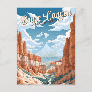 Cartão Postal Ilustração de Trilha do Parque Nacional do Bryce C