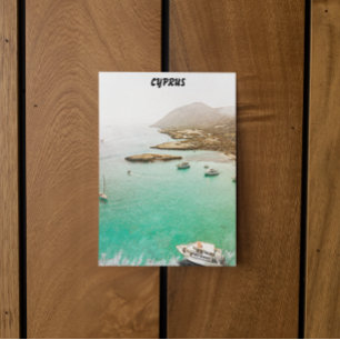 Cartão Postal Ilustração de Viagem de cenário em Chipre