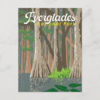 Ilustração de Viagem do Parque Nacional Everglades