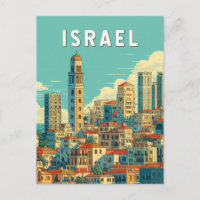 Ilustração de viagem vintage de Israel