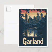 Ilustração de Viagens vintage de Arte da Garland T