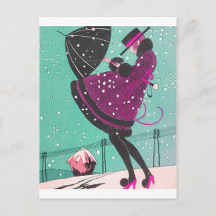 Cartão Postal Ilustração Deco