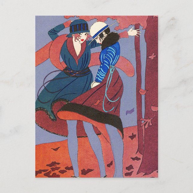 Cartão Postal Ilustração Deco (Frente)