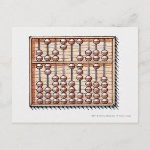 Cartão Postal Ilustração do ábaco