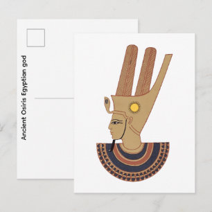 Cartão Postal Ilustração do antigo deus egípcio Osíris